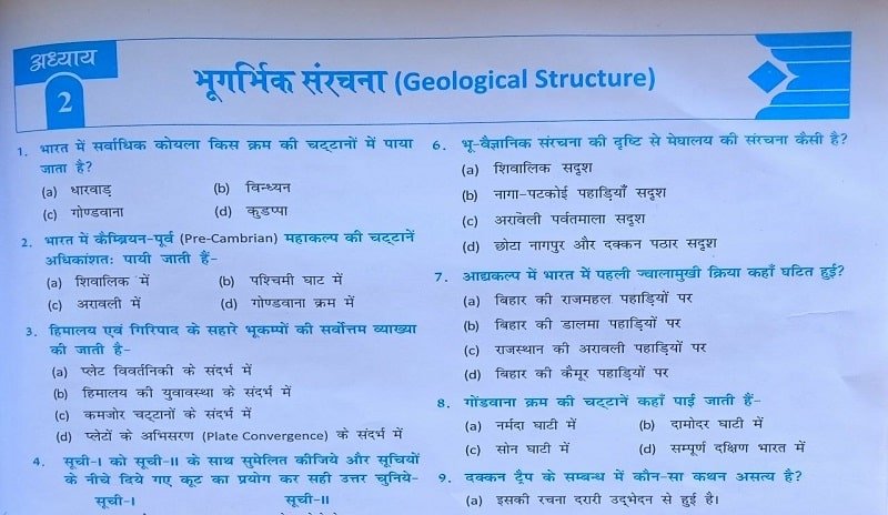 भारत का भूगोल : Indian Geography Questions in Hindi ( 3 )