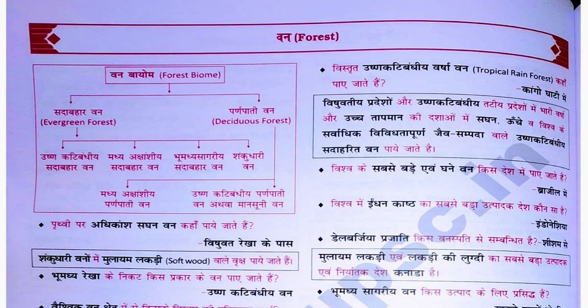 NCERT सार संग्रह : World Geography Questions ( 5 ) in Hindi