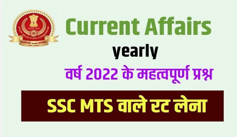 SSC MTS Current Affairs 2023