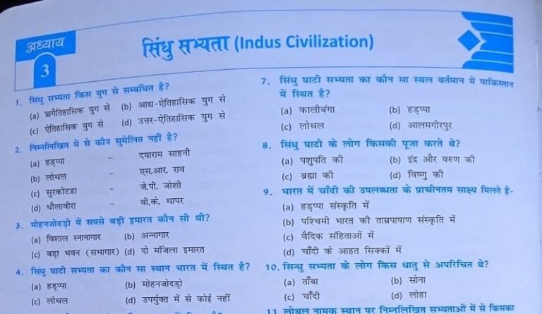 प्राचीन भारत - Ancient History Questions for Upsc ( 3 ) Prelims