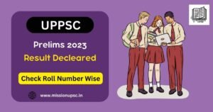 UPPSC Prelims result 2023 Pdf Download