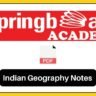 Indian geography notes pdf - The notes hub springboard