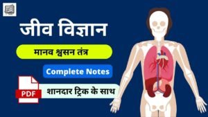 Class 11 biology ncert solutions : मानव श्वसन तंत्र ( Respiratory System ) नोट्स