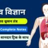 Class 11 biology ncert solutions : मानव श्वसन तंत्र ( Respiratory System ) नोट्स
