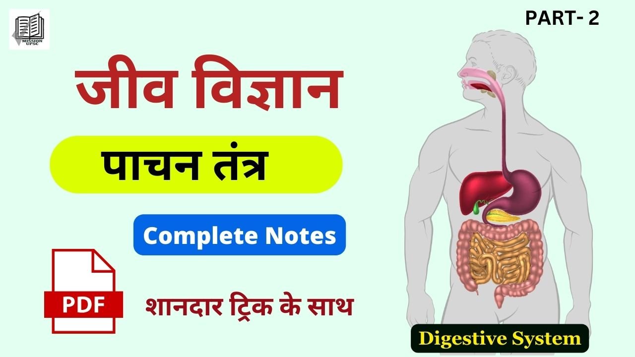 Class 11th Biology - पाचन तंत्र ( Digestive System ) Notes Pdf Part 2